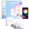 Philips Hue biały and colour ambience Essential starter kit: 2 E27 smart bulbs (806 lm)
