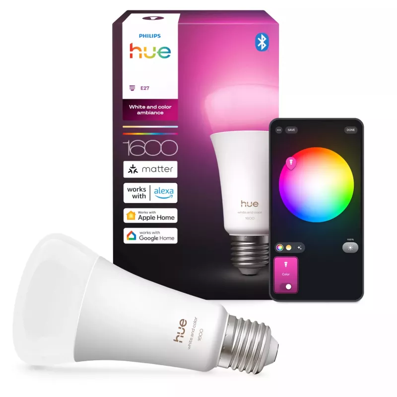 Philips Hue biały and colour ambience A67 – inteligentna żarówka E27 – 1600