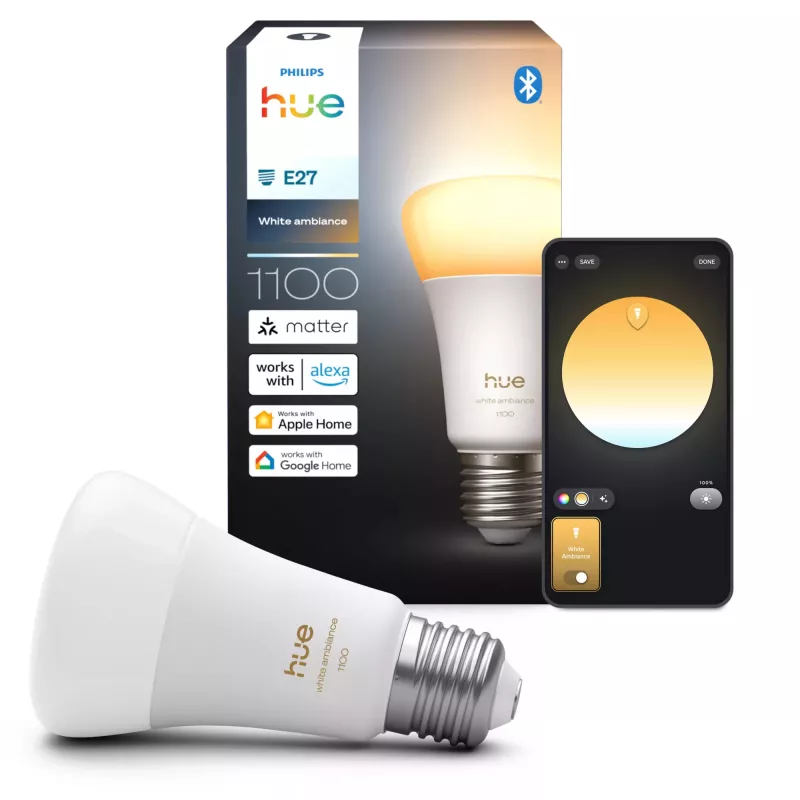 Philips Hue biały ambience A60 – inteligentna żarówka E27 – 1100