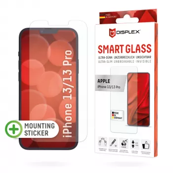 Displex Smart Glass (9H) dla Apple iPhone 13/13 Pro, naklejka montażowa, niezniszczalne