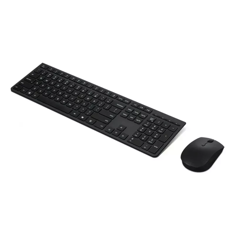 Zestaw klawiatury i myszy Lenovo 4X31R64328 — pełnowymiarowa (100%), RF Wireless + Bluetooth, układ niemiecki, czarna