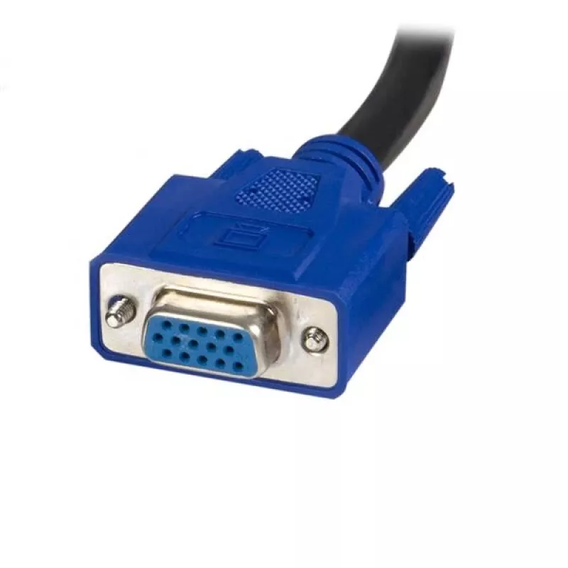 StarTech.com 10 ft 2-w-1 Uniwersalny kabel USB KVM, 3 m, USB, USB, VGA, Czarny, USB A + VGA