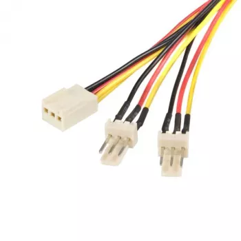 StarTech.com kabel rozdzielający zasilanie wentylatora TX3 12 cali, Molex (3-pin), 2 x Molex (3-pin), 0,3 m, męski, żeński, prosty