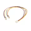 StarTech.com kabel rozdzielający zasilanie wentylatora TX3 12 cali, Molex (3-pin), 2 x Molex (3-pin), 0,3 m, męski, żeński, prosty