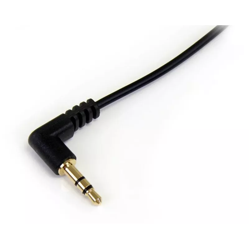StarTech.com Kabel audio stereo cienki 3,5 mm na kątowy 0,3 m - M/M