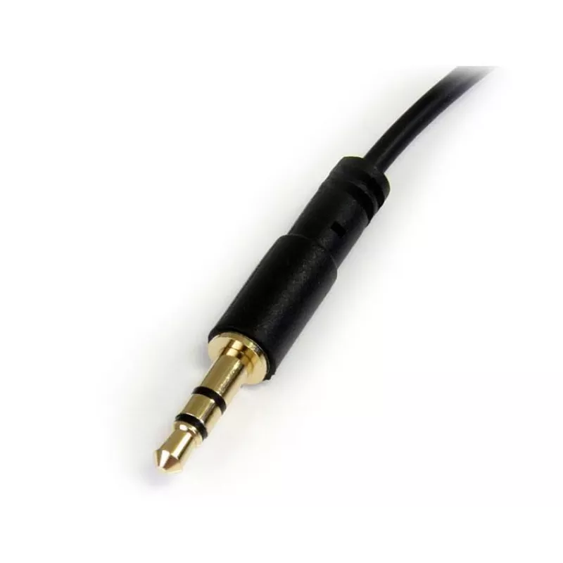 StarTech.com Kabel audio stereo cienki 3,5 mm na kątowy 0,3 m - M/M