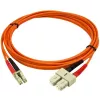 StarTech.com 2m Fiber Optic kabel - Multimode Duplex 50/125 - LSZH Fiber Jumper Cord - LC/SC