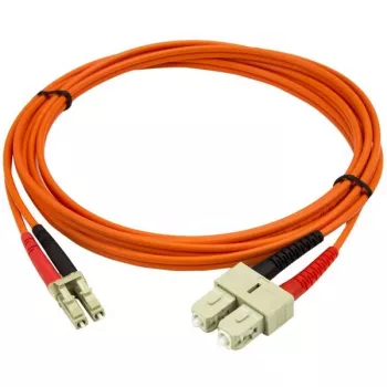 StarTech.com 2m Fiber Optic kabel - Multimode Duplex 50/125 - LSZH Fiber Jumper Cord - LC/SC