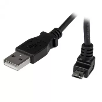 StarTech.com 2m Micro USB kabel - A to Up Angle Micro B, 2 m, USB A, Micro-USB B, USB 2.0, Męski/Męski, Czarny