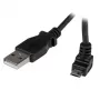 StarTech.com 2m Micro USB kabel - A to Up Angle Micro B, 2 m, USB A, Micro-USB B, USB 2.0, Męski/Męski, Czarny