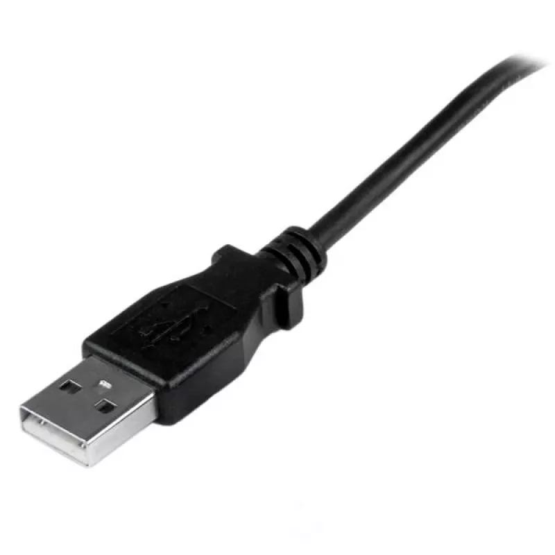 StarTech.com 2m Micro USB kabel - A to Up Angle Micro B, 2 m, USB A, Micro-USB B, USB 2.0, Męski/Męski, Czarny