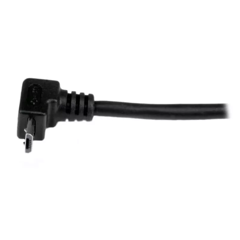 StarTech.com 2m Micro USB kabel - A to Up Angle Micro B, 2 m, USB A, Micro-USB B, USB 2.0, Męski/Męski, Czarny