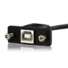 StarTech.com 3 ft Panel Mount USB kabel B to B - F/M, 0,91 m, USB B, USB B, USB 2.0, 0,48 Gbit/s, Czarny