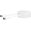 Kabel koncentryczny Schwaiger 5,0 m IEC - IEC 5 m biały