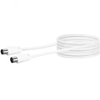 Kabel koncentryczny Schwaiger 5,0 m IEC - IEC 5 m biały