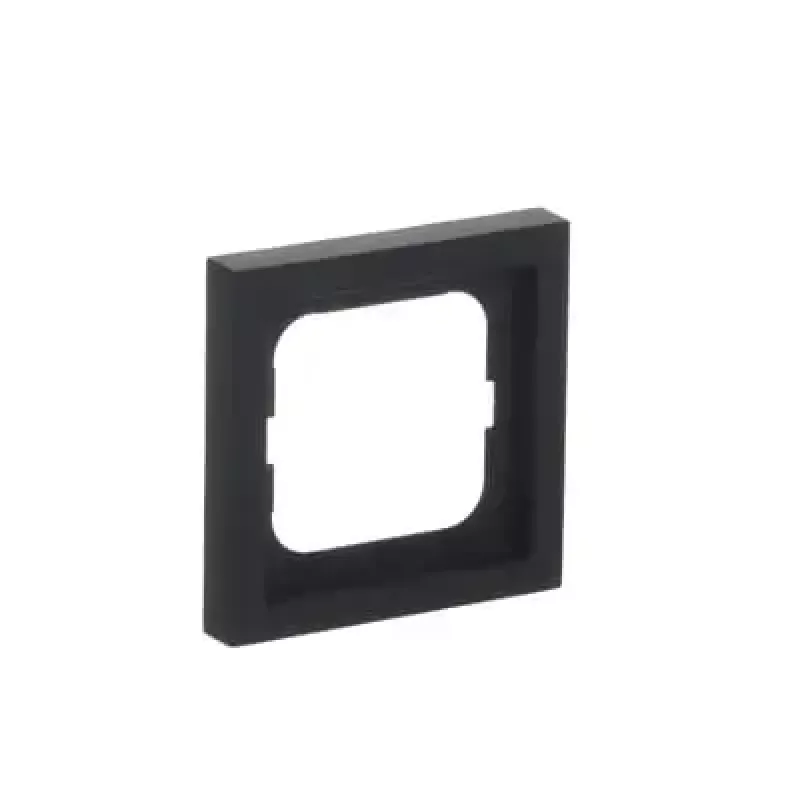 Zaślepka ścienna Busch-Jaeger 1721-885K czarna, termoplastyczna, bezśrubowa, 80×80 mm, grubość 11 mm