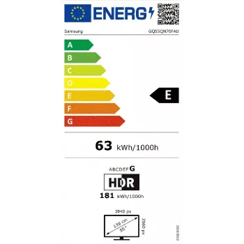 Samsung GQ55QN70FAU 139,7 cm (55 cali) telewizor Smart TV 4K Ultra HD Wi-Fi czarny