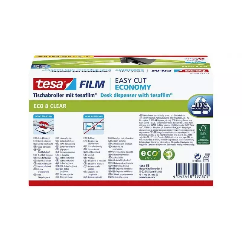 Taśma TESA 59327 Plastikowa Czarna