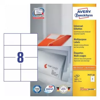 Etykieta samoprzylepna prostokątna AVERY 3427-200