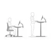BakkerElkhuizen Regulowana podstawa do biurka Sit-Stand Desk Riser 2 Czarny