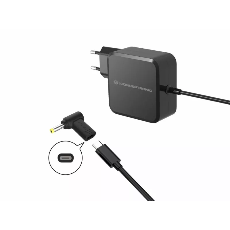 Adapter DC na USB-C Conceptronic ABBY15PC06, Lenovo/Asus/Acer/Toshiba 4,0x1,7 mm, 18-20 V