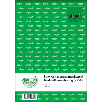 Formularz biznesowy Sigel GB515 A5 biały 50 arkuszy