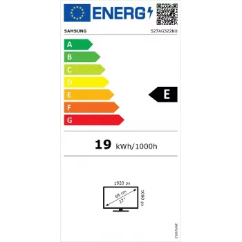 Samsung LS27AG322NUXEN monitor komputerowy 68,6 cm (27 cali) 1920 x 1080 pikseli LED Czarny