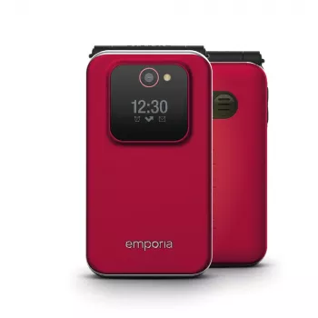 Emporia JOY 7,11 cm (2,8 cala) 113 g czarny, czerwony telefon podstawowy