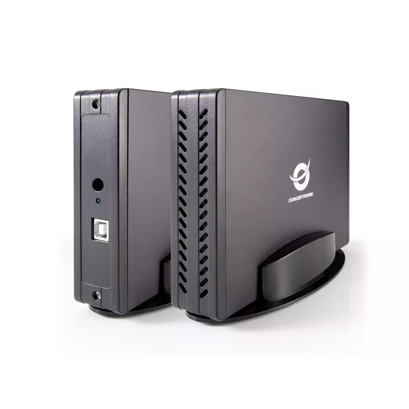 Conceptronic 3.5 cala Obudowa na dysk twardy, Obudowa HDD, 3.5 cala, Serial ATA, Serial ATA II, Serial ATA III, 0,48 Gbit/s, Łączność USB, Czarny