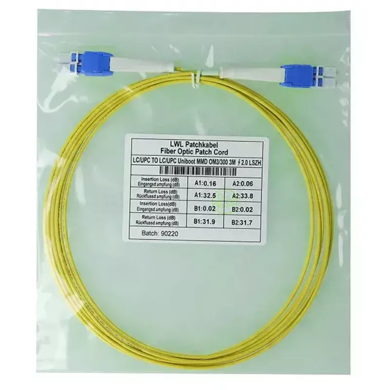 BlueOptics SFP8181BU3MK kabel światłowodowy InfiniBand 3 m LC żółty