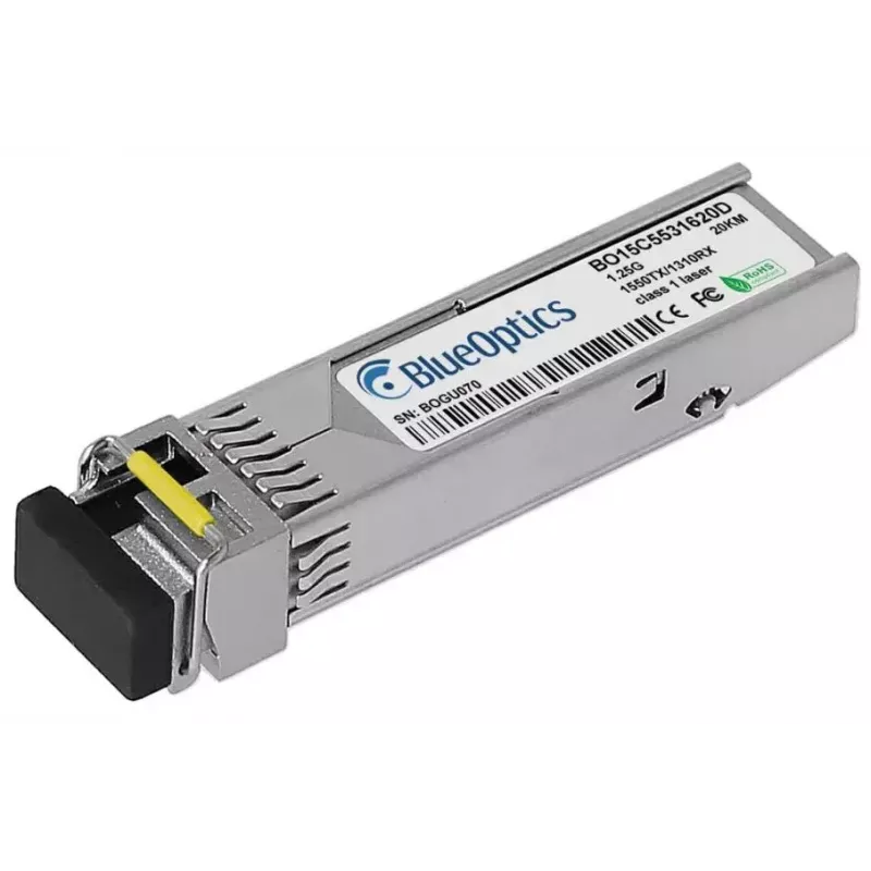 Moduł nadajnika SFP BlueOptics SFP-GIG-BB LX/LC EEC-BO Światłowód 20000 m