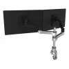 R-Go Tools Ramię do monitora R-Go Zepher Dual, do dwóch monitorów, w pełni regulowane, obciążenie 0–8 kg, 100% cyrkularny, czarny
