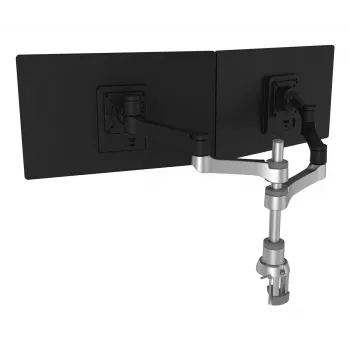 R-Go Tools Ramię do monitora R-Go Zepher Dual, do dwóch monitorów, w pełni regulowane, obciążenie 0–8 kg, 100% cyrkularny, czarny