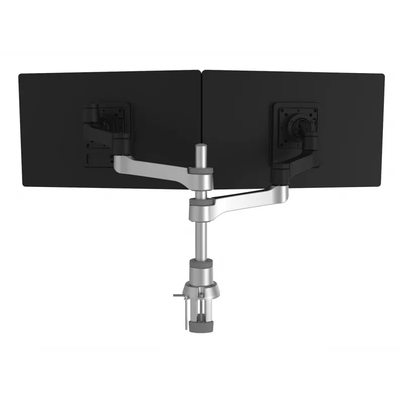 R-Go Tools Ramię do monitora R-Go Zepher Dual, do dwóch monitorów, w pełni regulowane, obciążenie 0–8 kg, 100% cyrkularny, czarny