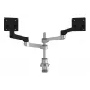 R-Go Tools Ramię do monitora R-Go Zepher Dual, do dwóch monitorów, w pełni regulowane, obciążenie 0–8 kg, 100% cyrkularny, czarny