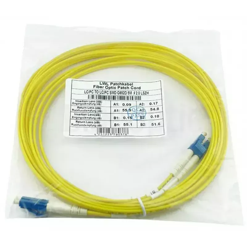 BlueOptics LRCABLE10M InfiniBand kabel światłowodowy 10 m LC Żółty