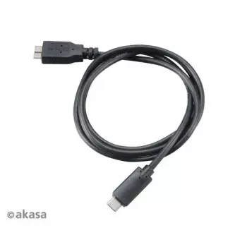 Kabel USB Akasa C/micro-B 1m Czarny