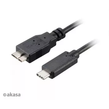 Kabel USB Akasa C/micro-B 1m Czarny