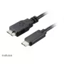 Kabel USB Akasa C/micro-B 1m Czarny