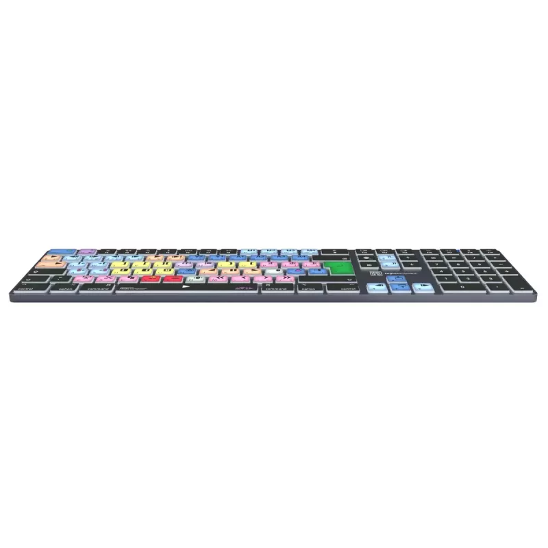 Logickeyboard LKB-MCOM4-TM-UK Klawiatura biurowa Bluetooth QWERTY angielska szaro-tytanowa