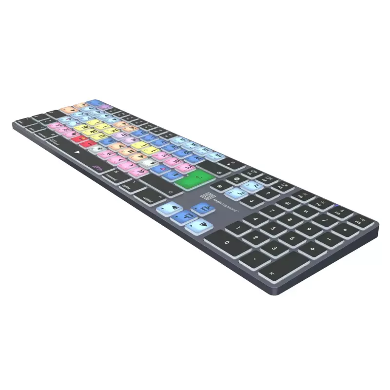 Logickeyboard LKB-MCOM4-TM-UK Klawiatura biurowa Bluetooth QWERTY angielska szaro-tytanowa