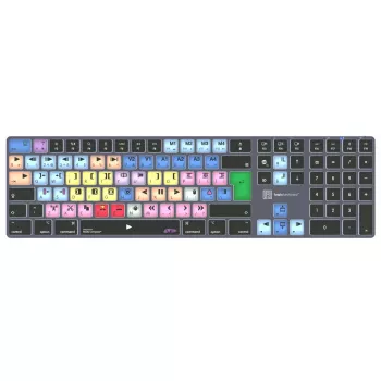 Logickeyboard LKB-MCOM4-TM-UK Klawiatura biurowa Bluetooth QWERTY angielska szaro-tytanowa