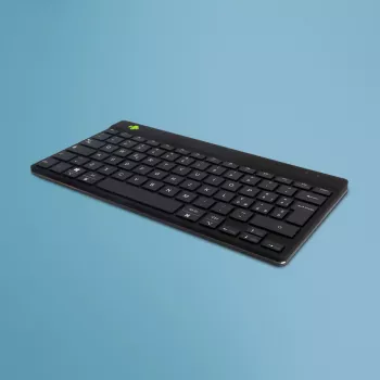 Ergonomiczna klawiatura R-Go Tools R-Go Compact Break, kompaktowa klawiatura z oprogramowaniem przypominającym o przerwach, QWERTY (IT), Bluetooth, czarna