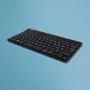 Ergonomiczna klawiatura R-Go Tools R-Go Compact Break, kompaktowa klawiatura z oprogramowaniem przypominającym o przerwach, QWERTY (IT), Bluetooth, czarna