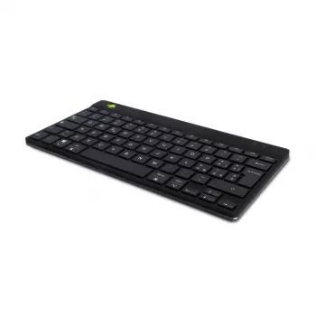 Ergonomiczna klawiatura R-Go Tools R-Go Compact Break, kompaktowa klawiatura z oprogramowaniem przypominającym o przerwach, QWERTY (IT), Bluetooth, czarna