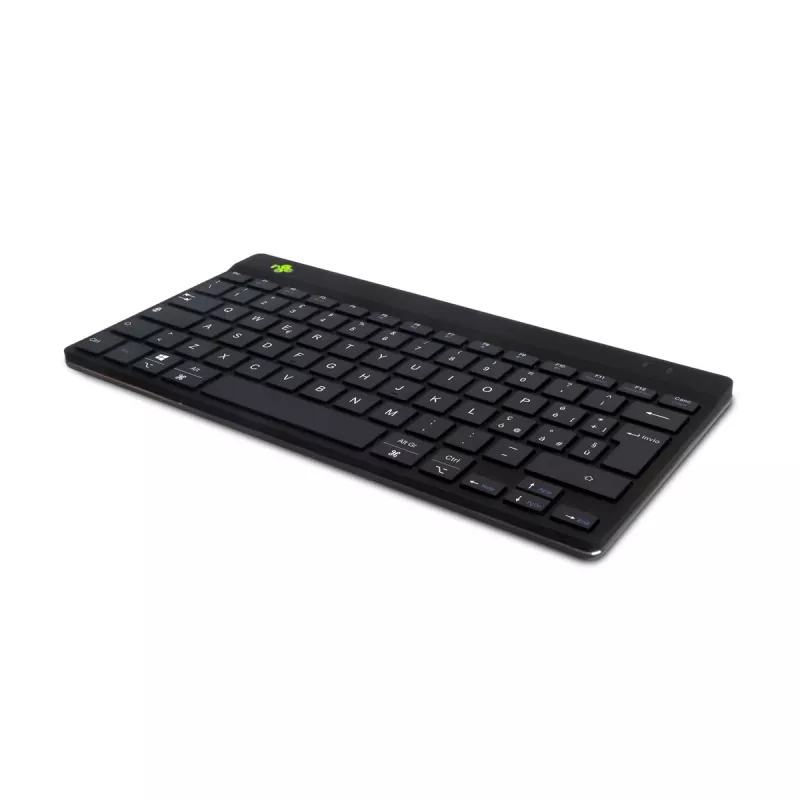 Ergonomiczna klawiatura R-Go Tools R-Go Compact Break, kompaktowa klawiatura z oprogramowaniem przypominającym o przerwach, QWERTY (IT), Bluetooth, czarna