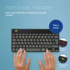 Ergonomiczna klawiatura R-Go Tools R-Go Compact Break, kompaktowa klawiatura z oprogramowaniem przypominającym o przerwach, QWERTY (IT), Bluetooth, czarna
