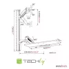 Uchwyt do monitora Techly ICA-PLW 02, ścienny, 68,6 cm (27 cali), srebrny