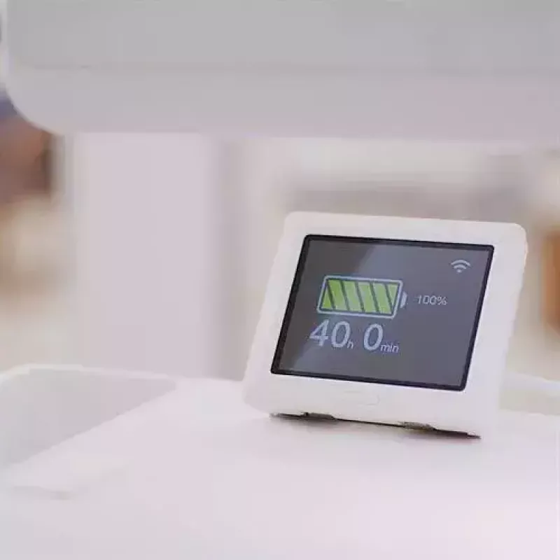Wózek multimedialny Ergotron CareFit cienki 2.0 złoty biały aluminium plastik stal