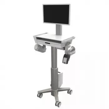 Wózek multimedialny Ergotron CareFit cienki 2.0 złoty biały aluminium plastik stal